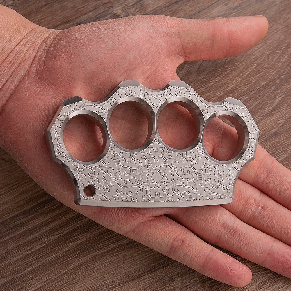 2025 New Black Wukong Full Stainless Steel Metal Knuckles Weapon Brass Knuckles - Tophatter Daily Deals